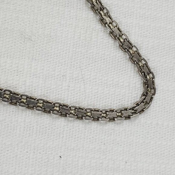 Beautiful Vintage Sterling Silver 925 Italy Marked Flat Box Chain Bracelet 8' - Picture 8 of 10